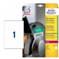 Etichette Adesive in Polietilene Avery - 210x297 mm - L7917-10 (Bianco Conf. 10)