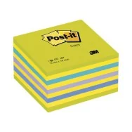Cubo Post-it 3M - 76x76 mm (2 Verde Ultra, 4 Giallo Neon, Blu Ultra, Viola Neon, Blu)