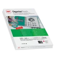 Pouches per Plastificatrici GBC - A4 Plus Lucida Preforata - 125 micron - 3743156 (Trasparente Conf. 100)