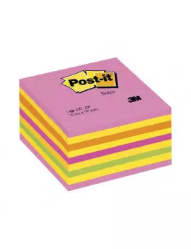 Cubo Post-it 3M - 76x76 mm (Rosa Neon, Giallo Neon, Arancio Neon, Rosa Ultra, Verde Neon)