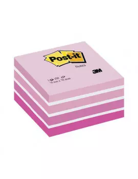 Cubo Post-it 3M - 76x76 mm (Rosa Pastello, Rosa Corallo, Rosa Neon, Rosa Ultra, Bianco)