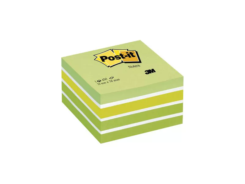 Cubo Post-it 3M - 76x76 mm (Verde Pastello, Verde Neon, 2 Verde Ultra, 3 Bianco) Cubo Post-it 3M - 76x76 mm (Verde Pastello, Verde Neon, 2 Verde Ultra, 3 Bianco)