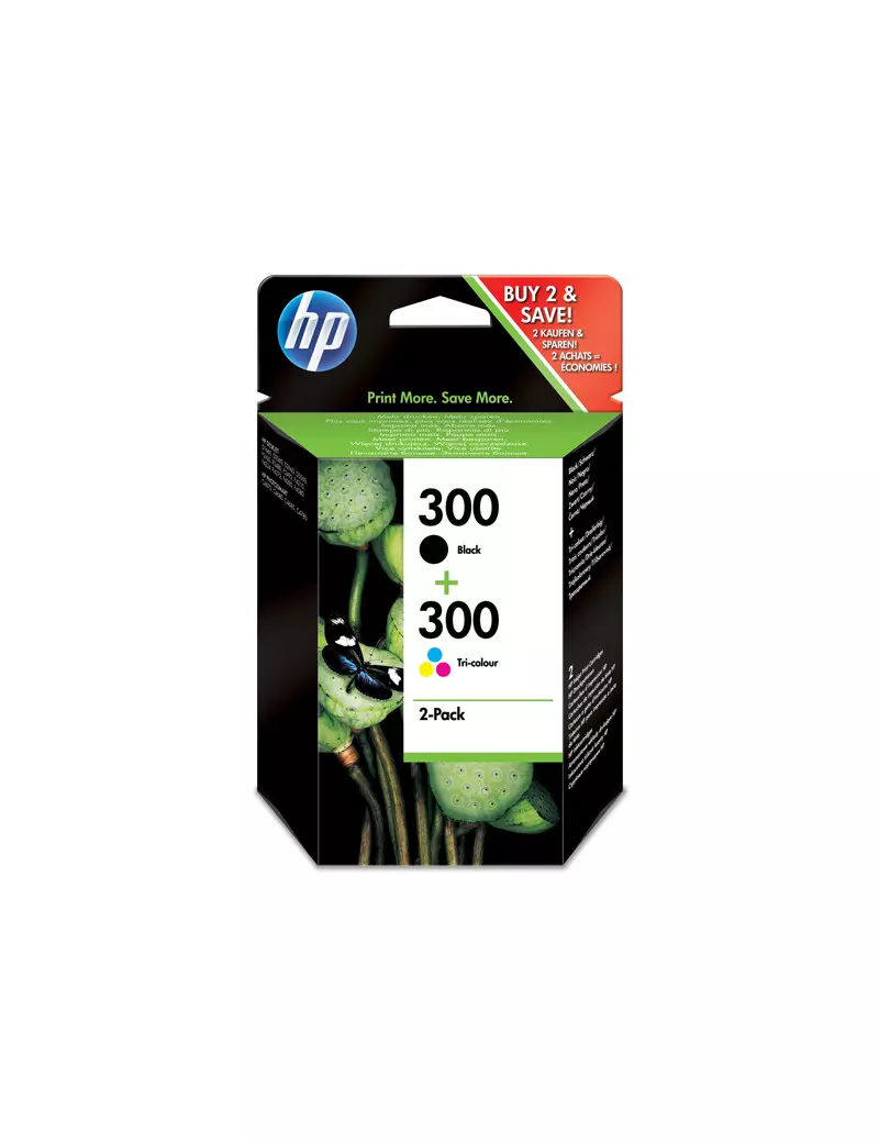 Multipack Cartucce Originali HP CN637EE 300 (Nero e Colori)