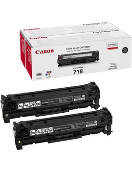 Toner Originale Canon 718bk 2662B017 (Nero 3400 pagine Conf. 2)