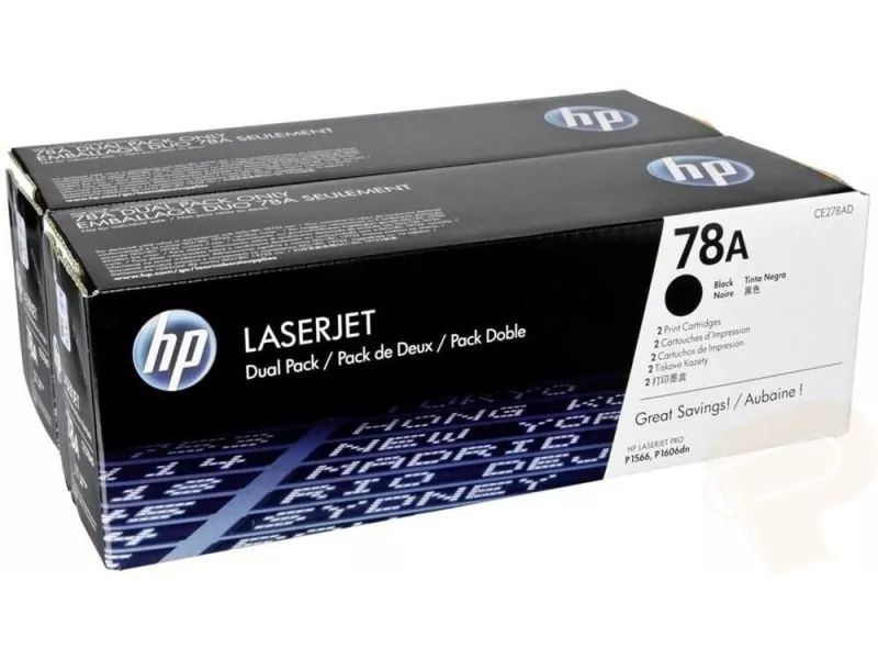 Toner Originale HP CE278AE 78A (Nero Conf. 2) Toner Originale HP CE278AE 78A (Nero Conf. 2)