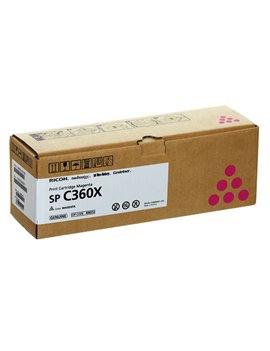 Toner Originale Ricoh 408252 SP C360X (Magenta 9000 pagine)