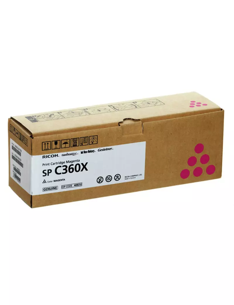 Toner Originale Ricoh 408252 SP C360X (Magenta 9000 pagine)