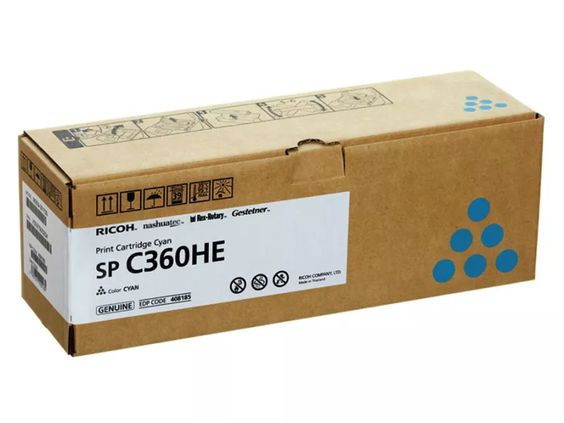 Toner Originale Ricoh 408251 SP C360X (Ciano 9000 pagine)