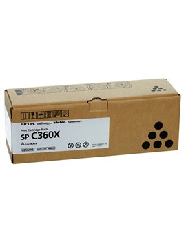 Toner Originale Ricoh 408250 SP C360X (Nero 10000 pagine)