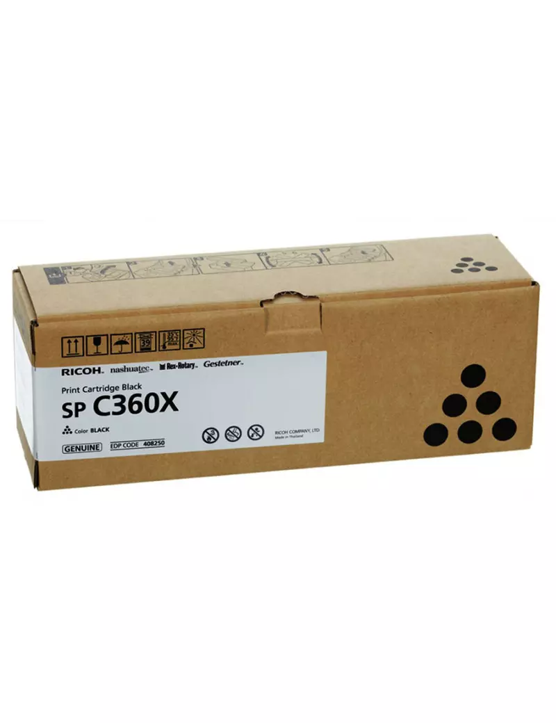 Toner Originale Ricoh 408250 SP C360X (Nero 10000 pagine) Toner Originale Ricoh 408250 SP C360X (Nero 10000 pagine)