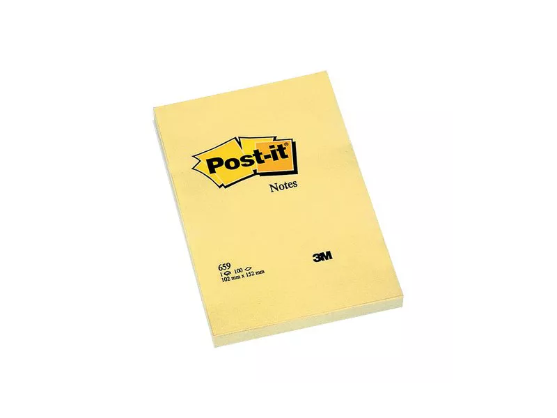 Post-it Large Note 659 3M - 102x152 mm - 94293 (Giallo Canary) Post-it Large Note 659 3M - 102x152 mm - 94293 (Giallo Canary)