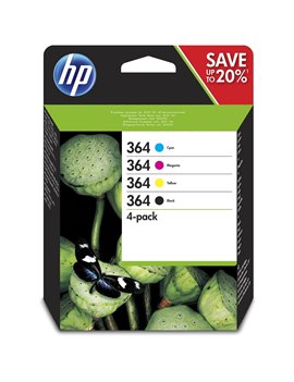 Multipack Cartucce Originali HP N9J73AE 364 (Nero e Colori Conf. 4)