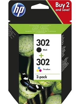 Multipack Cartucce Originali HP X4D37AE 302 (Nero e Colore Conf. 2)