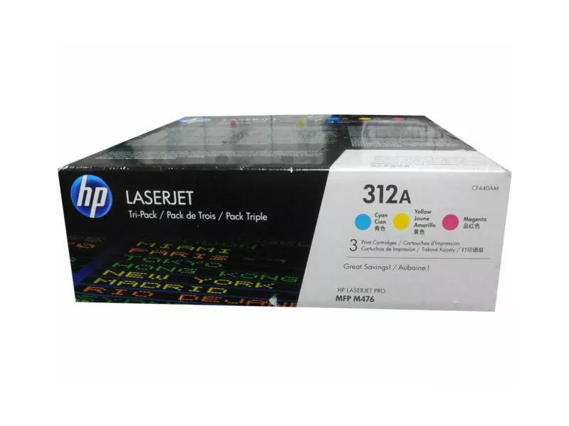 Multipack Toner Originali HP CF440AM 312A (Colori 2700 pagine Conf. 3) Multipack Toner Originali HP CF440AM 312A (Colori 2700 pagine Conf. 3)