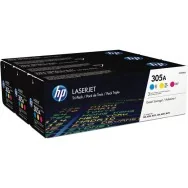 Multipack Toner Originali HP CF370AM 305A (Colori 2600 pagine Conf. 3)