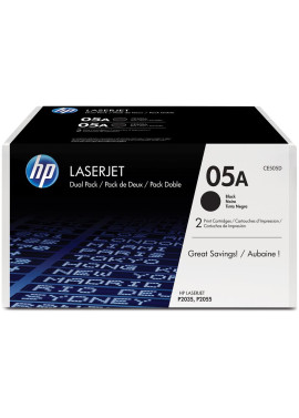 Toner Originale HP CE505D 05A (Nero 2300 pagine Conf. 2)