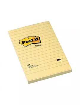 Post-it Large Note 3M - 102x152 mm - 70208 (Giallo Canary a Righe Conf. 6)