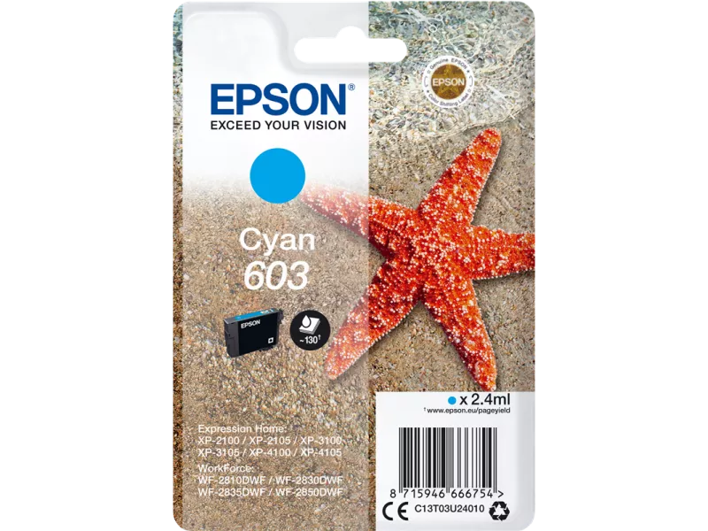 Cartuccia Originale Epson T03U240 603 (Ciano 130 pagine)