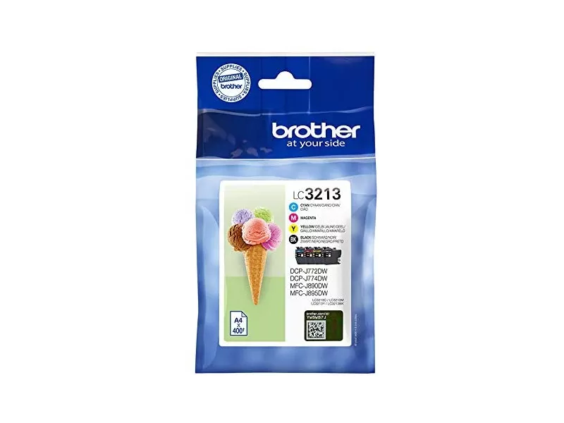 Multipack Cartucce Originali Brother LC-3213VALDR (Nero e Colori Conf. 4)