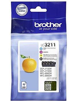 Multipack Cartucce Originali Brother LC-3211VALDR (Nero e Colori Conf. 4)