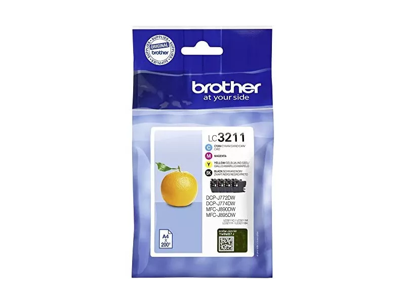 Multipack Cartucce Originali Brother LC-3211VALDR (Nero e Colori Conf. 4)