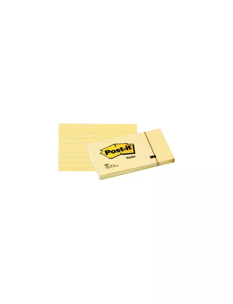 Post-it Note 635 3M - 76x127 mm - 51078 (Giallo Canary a Righe Conf. 12)