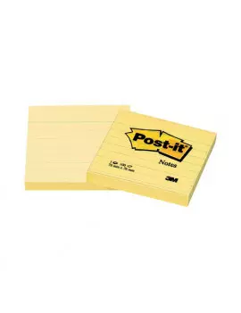 Post-it Note 630-6PK 3M - 76x76 mm - 50848 (Giallo Canary a Righe Conf. 6)