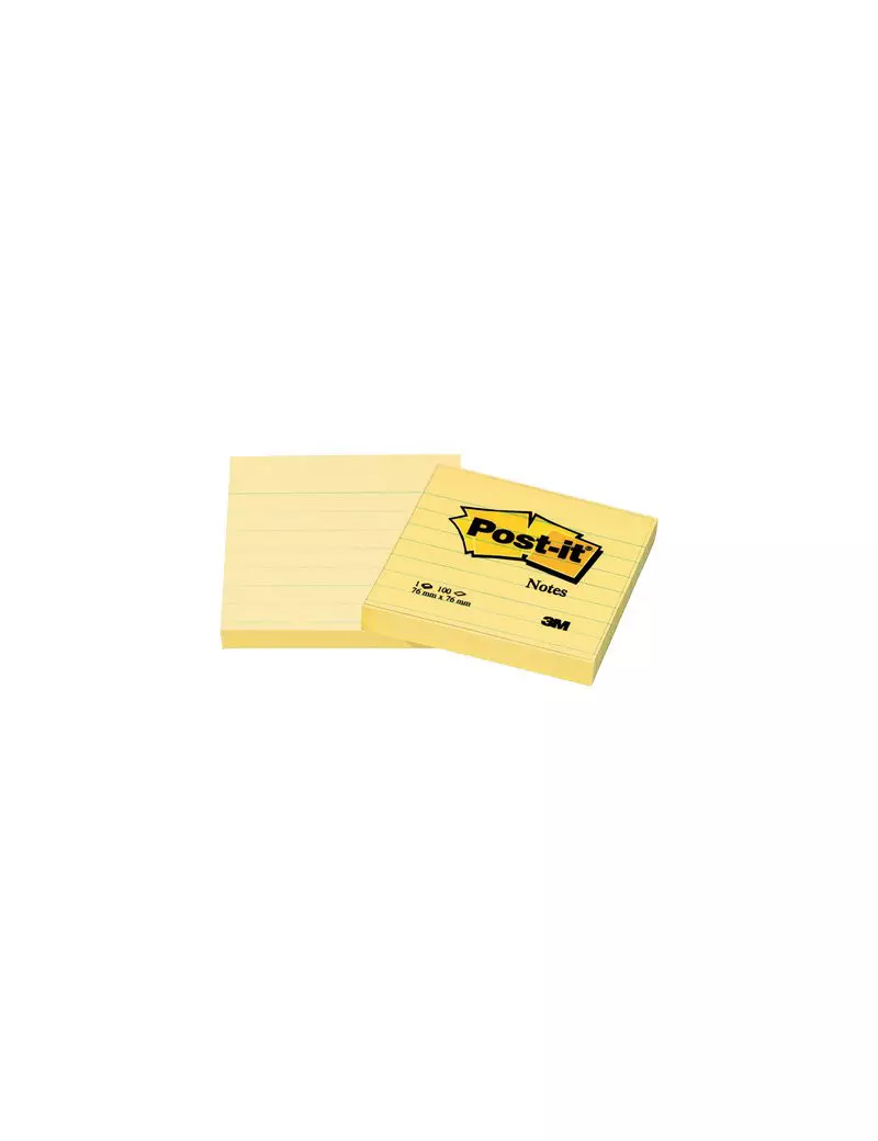 Post-it Note 630-6PK 3M - 76x76 mm - 50848 (Giallo Canary a Righe Conf. 6)