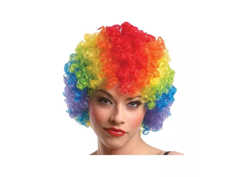 Parrucca Riccia (Clown Multicolor)