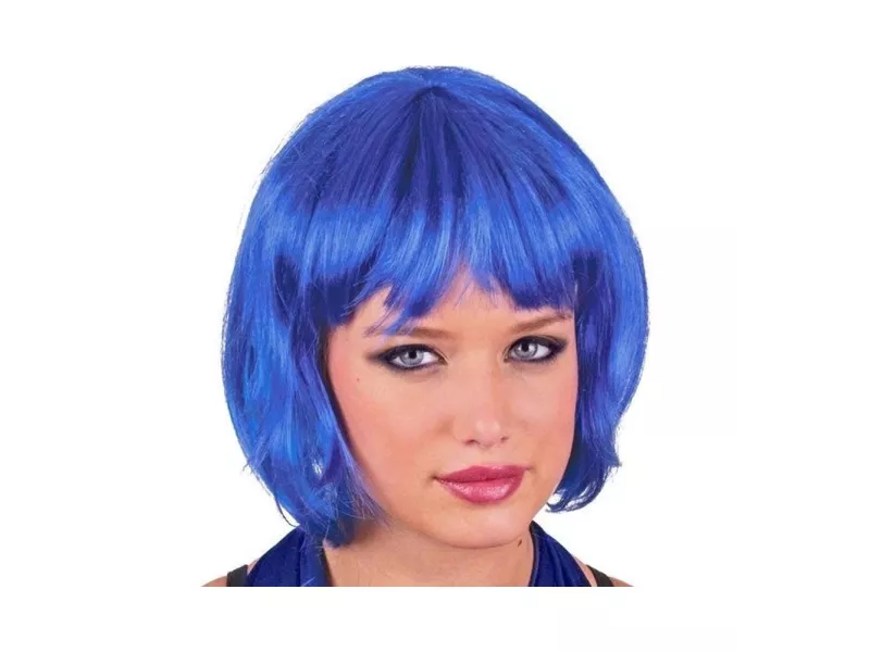 Parrucca a Caschetto (Blu)