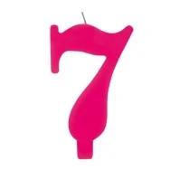 Candelina per Torta - Numero 7 (Rosa)