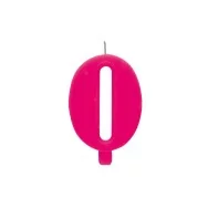 Candelina per Torta - Numero 0 (Rosa)