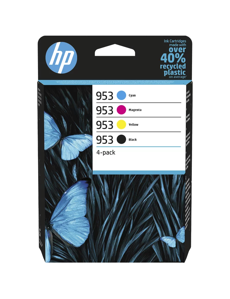 Multipack Cartucce Originali HP 6ZC69AE 953 (Nero e Colori Conf. 4) Multipack Cartucce Originali HP 6ZC69AE 953 (Nero e Colori Conf. 4)