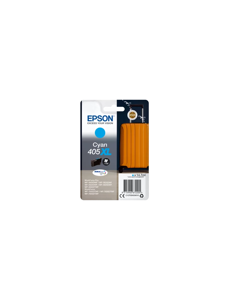 Cartuccia Originale Epson T05H240 405XL (Ciano 1100 pagine) Cartuccia Originale Epson T05H240 405XL (Ciano 1100 pagine)