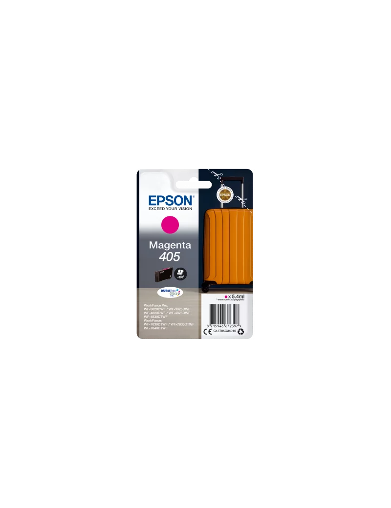 Cartuccia Originale Epson T05G340 405 (Magenta 300 pagine) Cartuccia Originale Epson T05G340 405 (Magenta 300 pagine)
