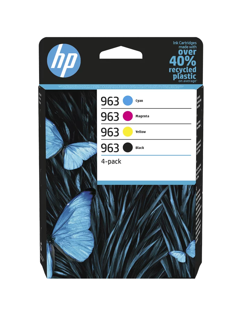 Multipack Cartucce Originali HP 6ZC70AE 963 (Nero e Colori Conf. 4) Multipack Cartucce Originali HP 6ZC70AE 963 (Nero e Colori Conf. 4)