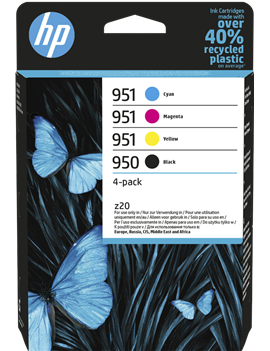 Multipack Cartucce Originali HP 6ZC65AE 950 951 (Nero e Colori Conf. 4)