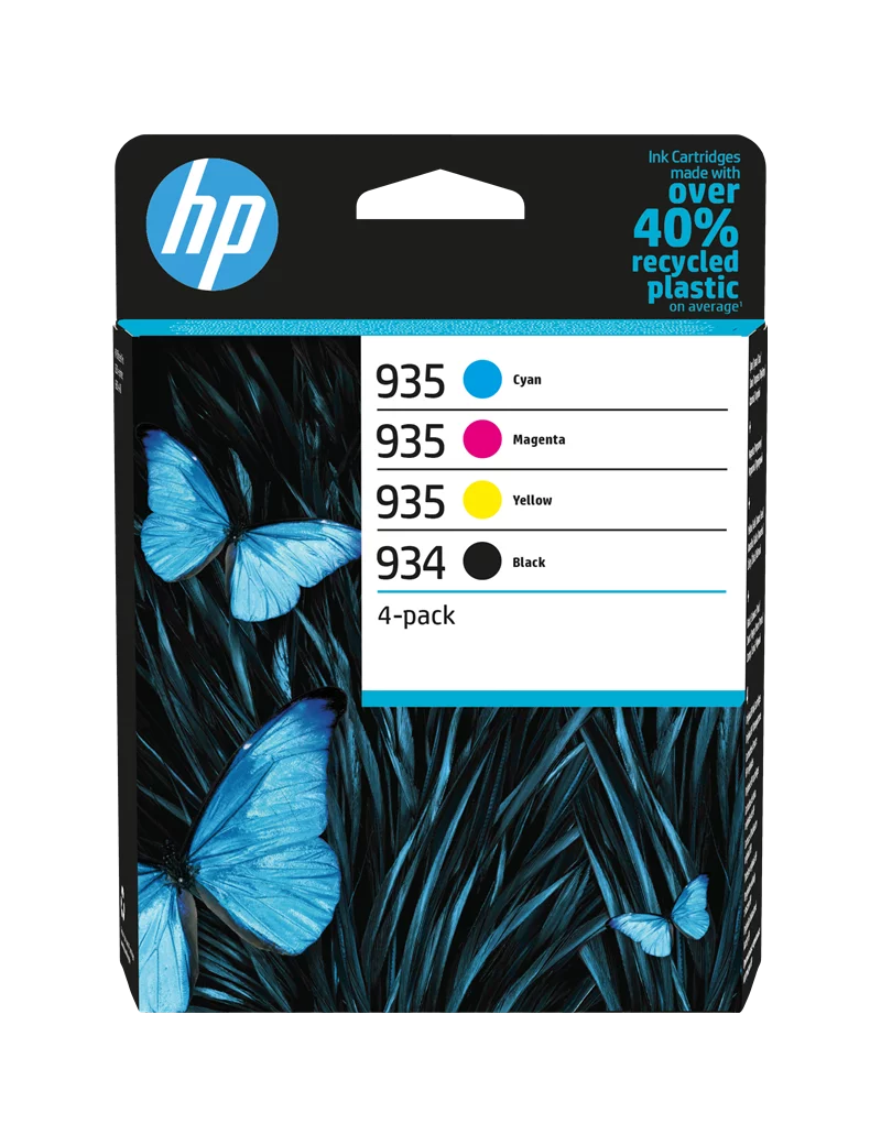 Multipack Cartucce Originali HP 6ZC72AE 934 935 (Nero e Colori Conf. 4) Multipack Cartucce Originali HP 6ZC72AE 934 935 (Nero e Colori Conf. 4)