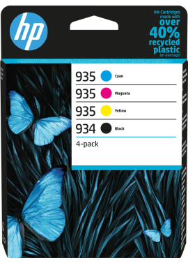 Multipack Cartucce Originali HP 6ZC72AE 934 935 (Nero e Colori Conf. 4)