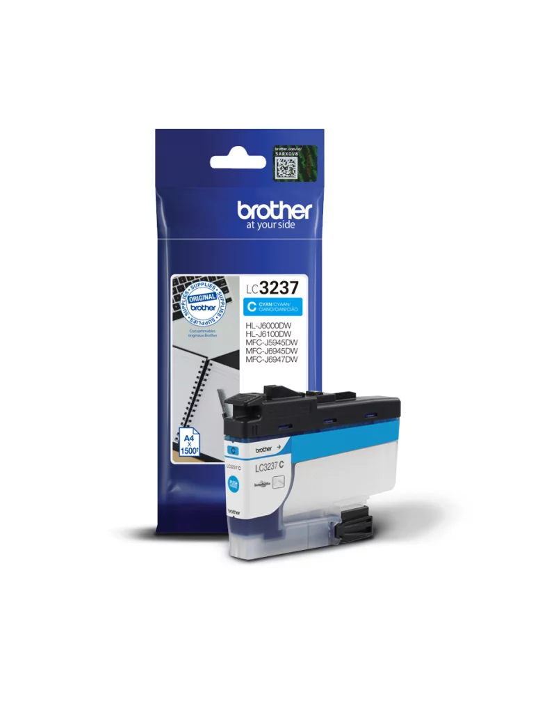 Cartuccia Originale Brother LC-3237C (Ciano 1500 pagine) Cartuccia Originale Brother LC-3237C (Ciano 1500 pagine)