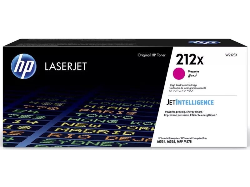 Toner Originale HP W2123X 212X (Magenta 10000 pagine)