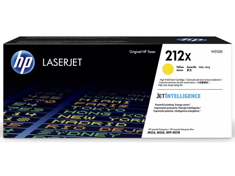 Toner Originale HP W2122X 212X (Giallo 10000 pagine)