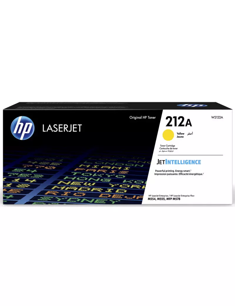 Toner Originale HP W2122A 212A (Giallo 4500 pagine)