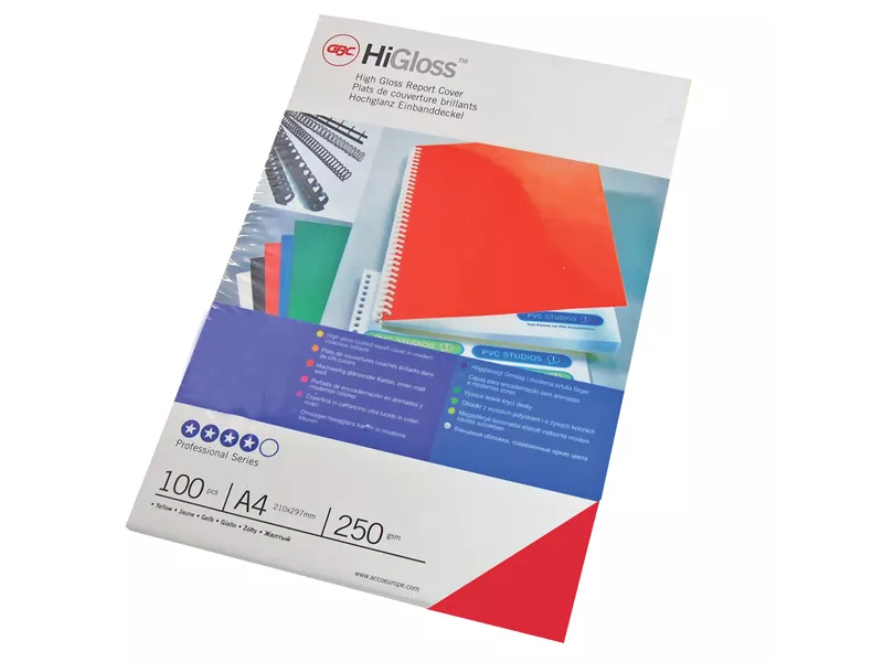 Copertine in Cartoncino per Rilegatura HiGloss GBC - A4 Lucida - CE020030 (Rosso Conf. 100) Copertine in Cartoncino per Rilegatura HiGloss GBC - A4 Lucida - CE020030 (Rosso Conf. 100)