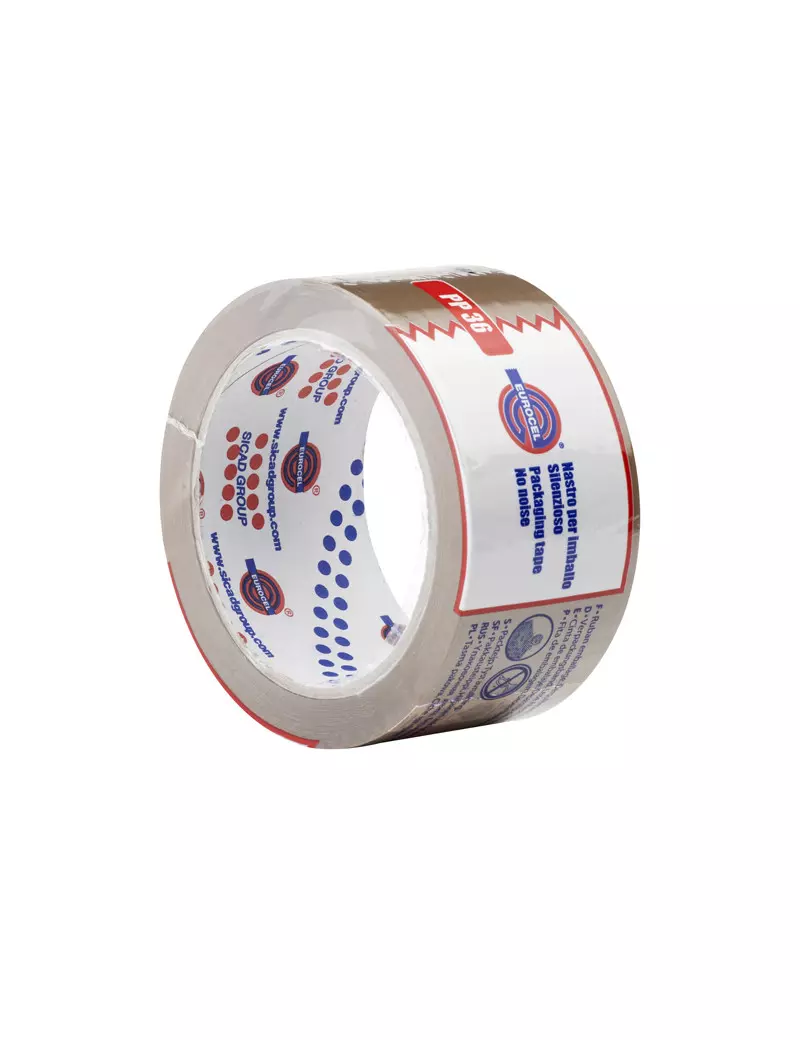 Nastro Adesivo in PPL 36NN Eurocel - 50 mm x 66 m - 006257366 (Avana) Nastro Adesivo in PPL 36NN Eurocel - 50 mm x 66 m - 006257366 (Avana)