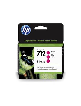 Multipack Cartucce Originali HP 3ED78A 712 (Magenta 29 ml Conf. 3)