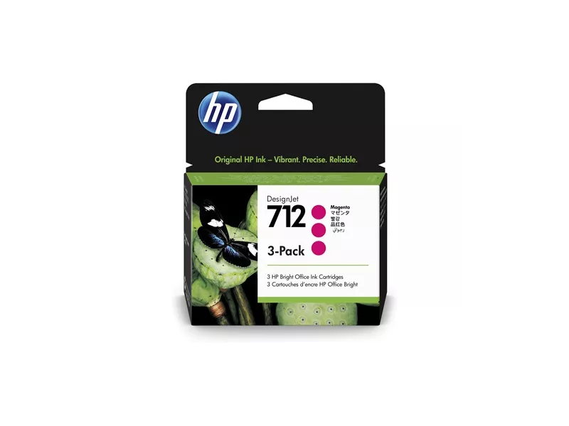 Multipack Cartucce Originali HP 3ED78A 712 (Magenta 29 ml Conf. 3)