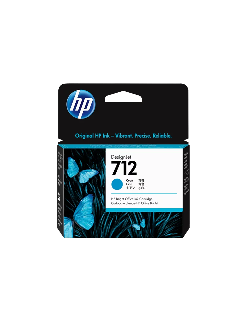 Cartuccia Originale HP 3ED67A 712 (Ciano 29 ml) Cartuccia Originale HP 3ED67A 712 (Ciano 29 ml)