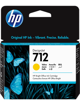 Cartuccia Originale HP 3ED69A 712 (Giallo 29 ml)