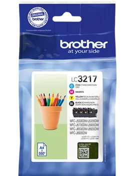 Multipack Cartucce Originali Brother LC-3217VALDR (Nero e Colori Conf. 4)